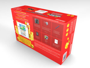 Boîte console 2DS Super Mario Bros 2 Blanc et Rouge, boîte 2DS Super Mario Bros 2 Blanc et Rouge