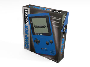 Boîte console Game Boy Pocket Bleu, boîte Game Boy Pocket Bleu