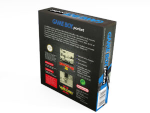 Boîte console Game Boy Pocket Bleu, boîte Game Boy Pocket Bleu