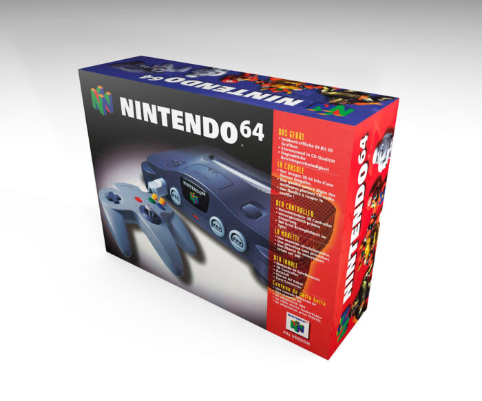 Boîte console Nintendo 64 FR, boîte Nintendo 64 FR
