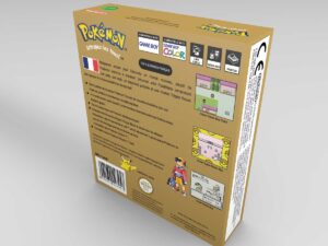 Boîte console Game Boy Color Pokémon Gold FR, boîte Game Boy Color Pokémon Gold FR