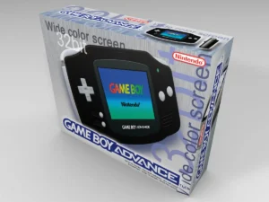 Boîte console Game Boy Advance Noir, boîte Game Boy Advance Noir