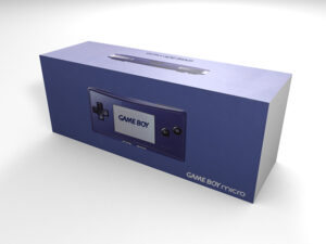 Boîte console Game Boy Micro Bleu, boîte Game Boy Micro Bleu