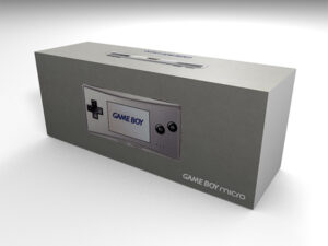 Boîte console Game Boy Micro Grise, boîte Game Boy Micro Grise