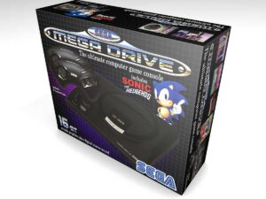 Boîte console Sega Mega Drive 1 (2 manettes), boîte Mega Drive 1