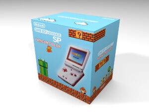 Boîte console Game Boy Advance SP Famicom, boîte Game Boy Advance SP Famicom