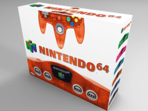 Boîte console Nintendo 64 Fire Orange, boîte Nintendo 64 Fire Orange