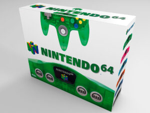 Boîte console Nintendo 64 Jungle Green, boîte Nintendo 64 Jungle Green
