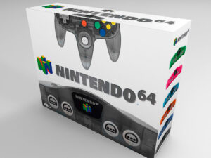 Boîte console Nintendo 64 Smoke Black, boîte Nintendo 64 Smoke Black