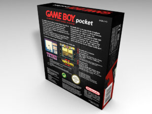 Boîte console Game Boy Pocket Rouge, boîte Game Boy Pocket Rouge