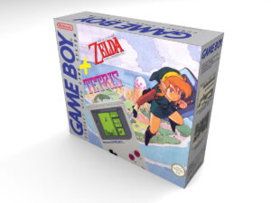 Boîte console Game Boy Zelda Tetris, boîte Game Boy Zelda Tetris