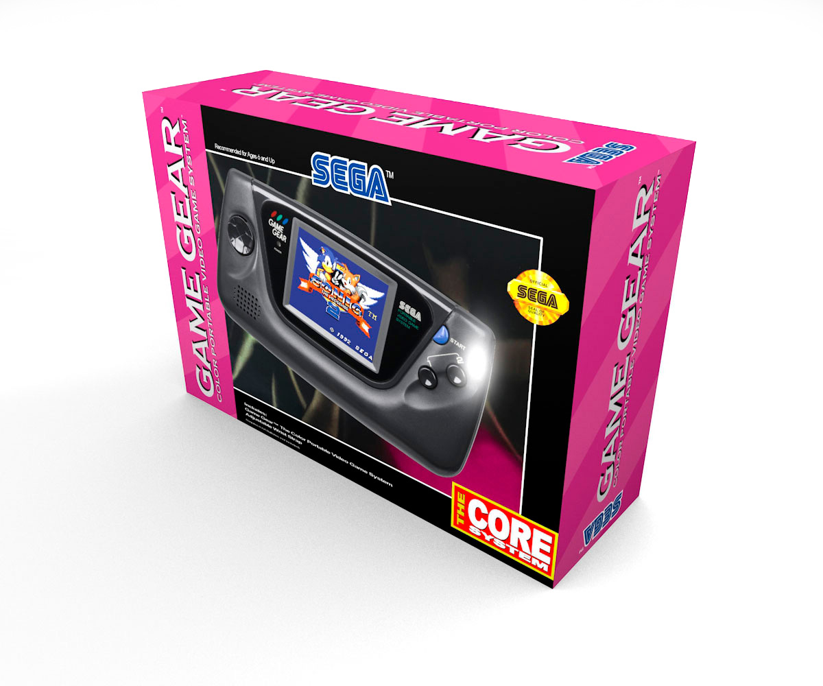 Boîte console Sega Game Gear, boîte Game Gear