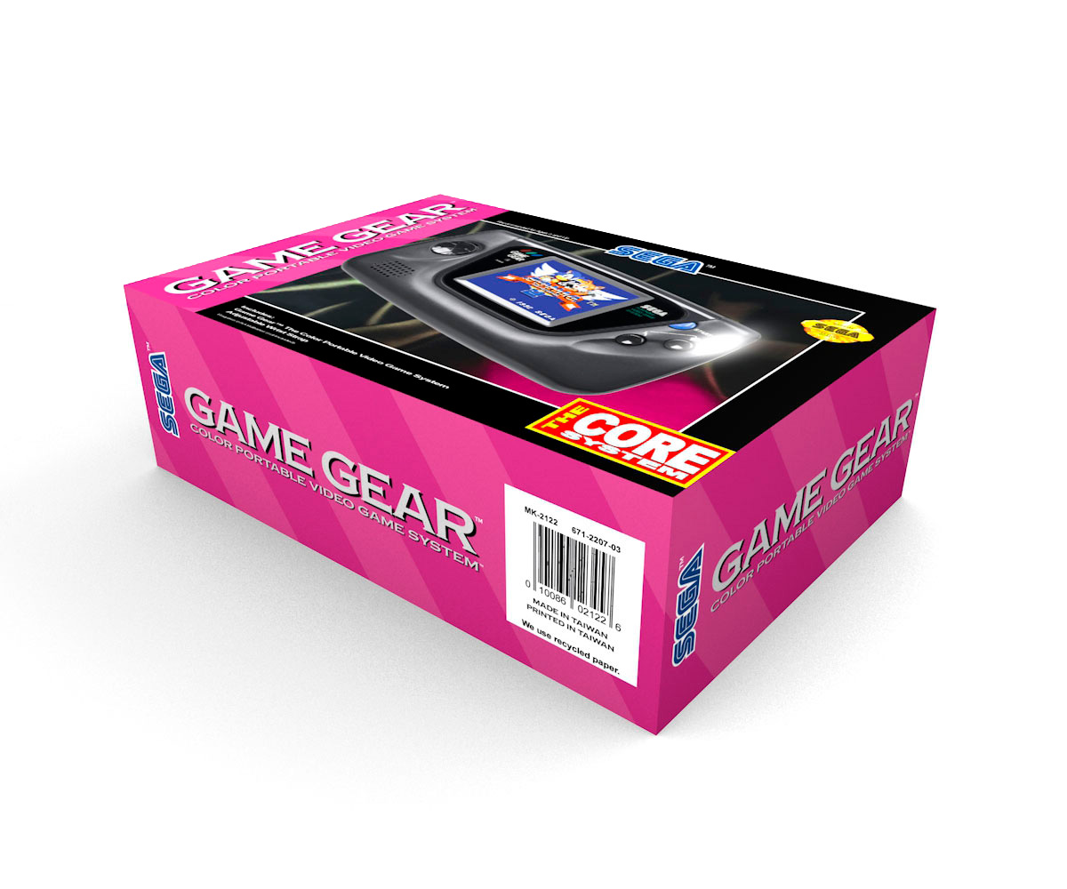 Boîte console Sega Game Gear, boîte Game Gear