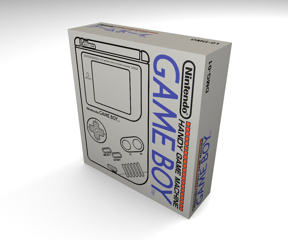 Boîte console Game Boy Japonaise, boîte Game Boy Japonaise
