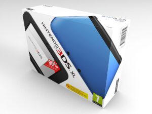 Boîte console Nintendo 3DS XL Bleu, boîte Nintendo 3DS XL Bleu