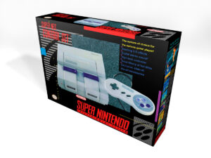 Boîte console Nintendo SNES NTSC (Mod.1), boîte Nintendo SNES NTSC