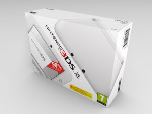 Boîte console Nintendo 3DS XL Blanche, boîte Nintendo 3DS XL Blanche