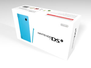 Boîte console Nintendo DSi Bleu Clair, boîte Nintendo DSi Bleu Clair