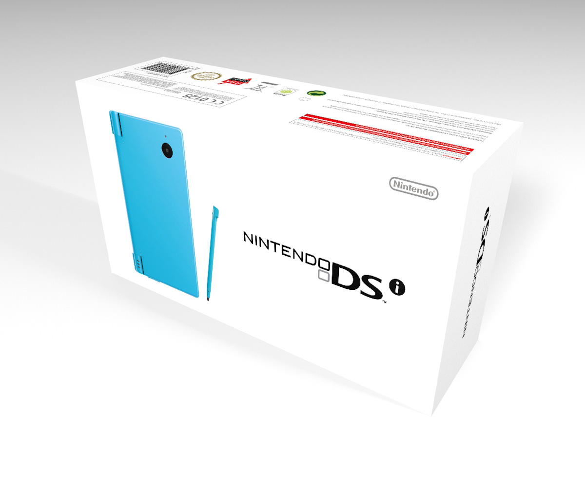 Boîte console Nintendo DSi Bleu Clair, boîte Nintendo DSi Bleu Clair