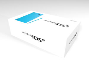Boîte console Nintendo DSi Bleu Clair, boîte Nintendo DSi Bleu Clair
