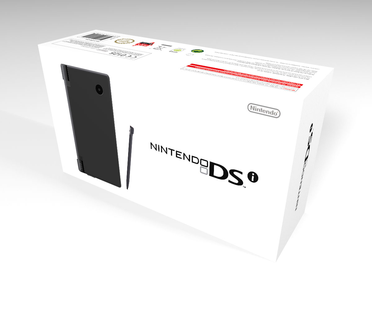 Boîte console Nintendo DSi Noire, boîte Nintendo DSi Noire