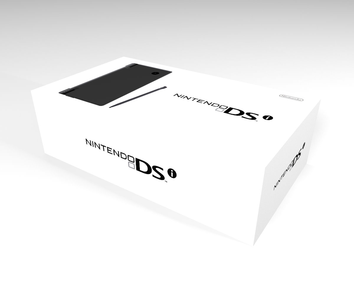Boîte console Nintendo DSi Noire, boîte Nintendo DSi Noire