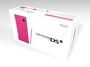 Boîte console Nintendo DSi Rose, boîte Nintendo DSi Rose
