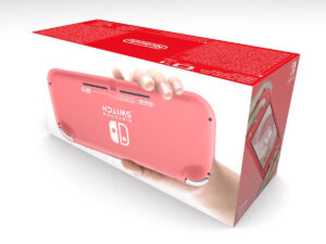 Boîte console Nintendo Switch Lite Corail, boîte Nintendo Switch Lite Corail