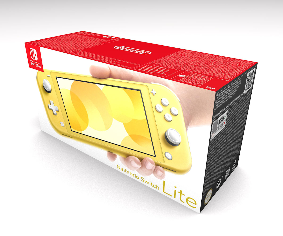 Boîte console Nintendo Switch Lite Jaune, boîte Nintendo Switch Lite Jaune