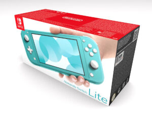 Boîte console Nintendo Switch Lite Turquoise, boîte Nintendo Switch Lite Turquoise