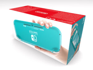 Boîte console Nintendo Switch Lite Turquoise, boîte Nintendo Switch Lite Turquoise