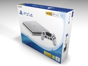 Boîte console PlayStation 4 Slim Blanc 1TB, boîte PS4 Slim Blanc 1TB