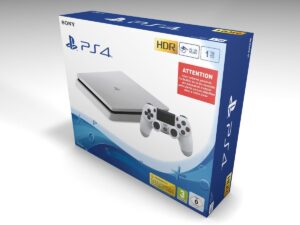 Boîte console PlayStation 4 Slim Blanc 1TB, boîte PS4 Slim Blanc 1TB