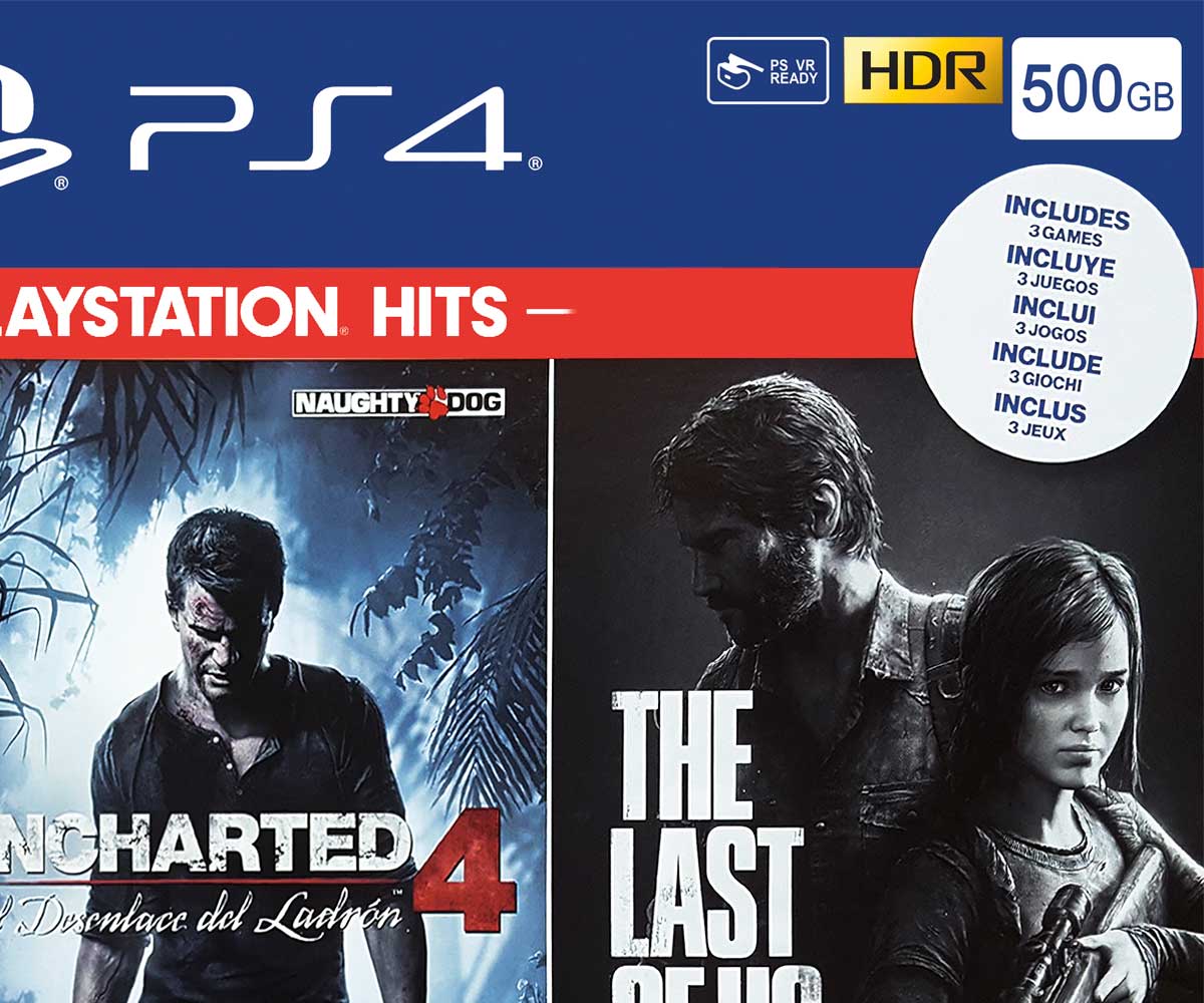 Boîte console PlayStation 4 Slim Blanc 500GB, boîte PS4 Slim Blanc 500GB