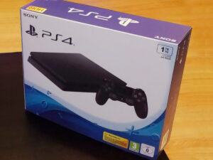 Boîte console PlayStation 4 Slim Noire 1TB, boîte PS4 Slim Noire 1TB