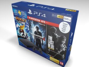 Boîte console PlayStation 4 Slim Noire 500GB, boîte PS4 Slim Noire 500GB