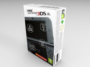Boîte console Nintendo New 3DS XL Noire, boîte Nintendo New 3DS XL Noire