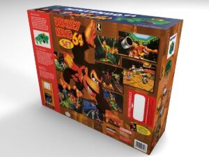 Boîte console Nintendo 64 Donkey Kong NTSC, boîte Nintendo 64 Donkey Kong NTSC