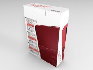 Boîte console Nintendo New 3DS XL Rouge Metallise, boîte Nintendo New 3DS XL Rouge Metallise