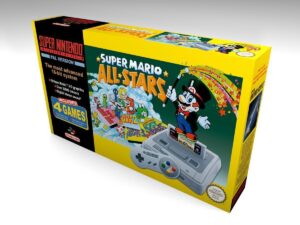 Boîte console Nintendo SNES Super Mario All Stars EN, boîte Nintendo SNES Super Mario All Stars EN