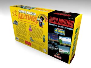 Boîte console Nintendo SNES Super Mario All Stars EN, boîte Nintendo SNES Super Mario All Stars EN