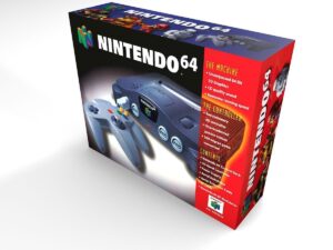 Boîte console Nintendo 64 EN, boîte Nintendo 64 EN