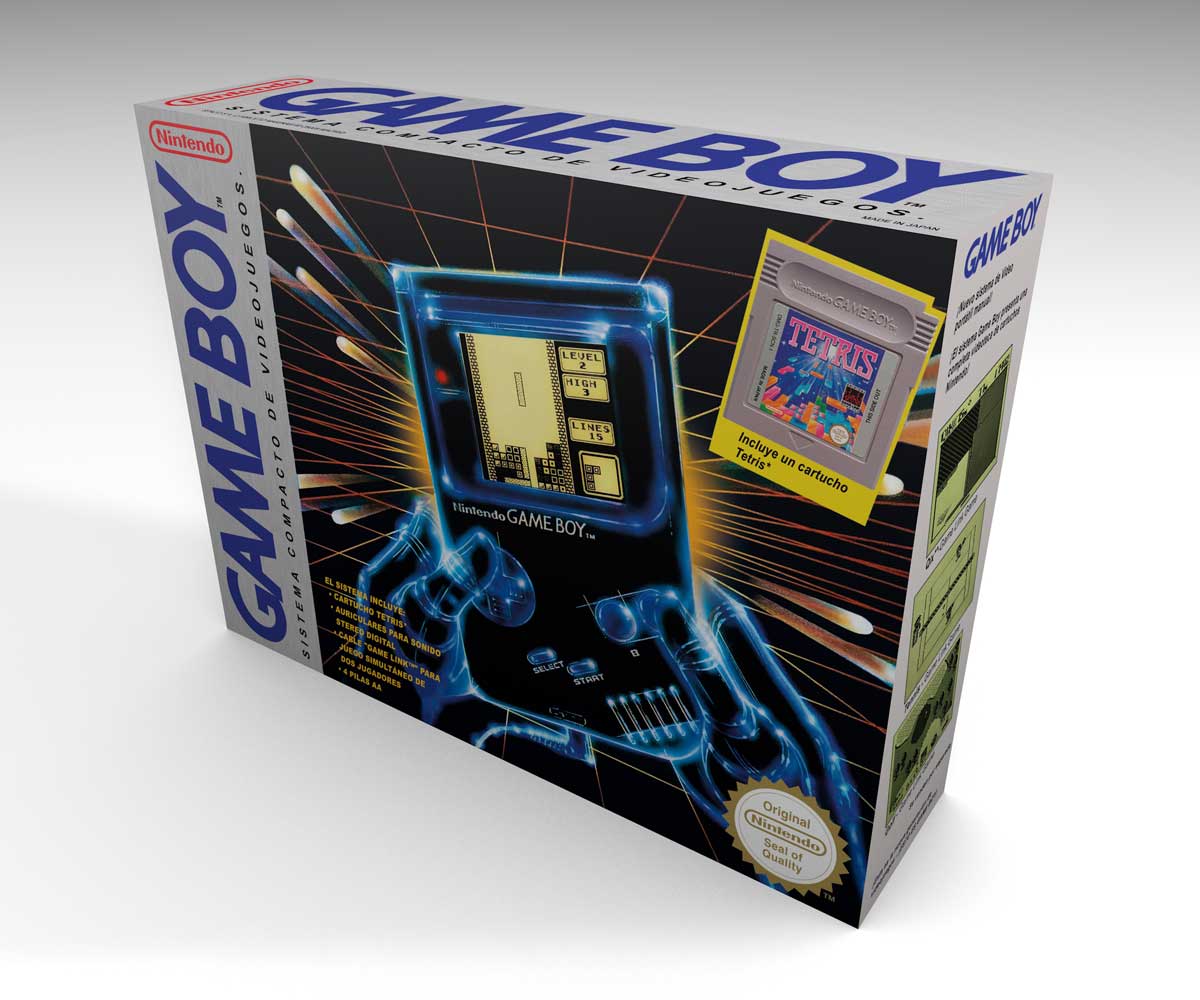 Boîte console Game Boy Tetris Pack ES, boîte Game Boy Tetris Pack ES