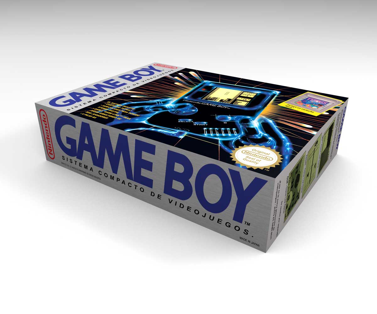 Boîte console Game Boy Tetris Pack ES, boîte Game Boy Tetris Pack ES