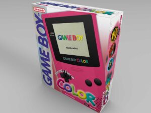 Boîte console Game Boy Color Berry NTSC, boîte Game Boy Color Berry NTSC