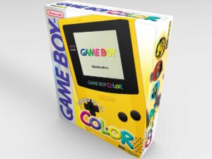 Boîte console Game Boy Color Dandelion NTSC, boîte Game Boy Color Dandelion NTSC