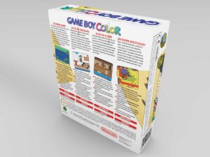 Boîte console Game Boy Color Jaune, boîte Game Boy Color Jaune