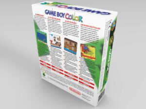 Boîte console Game Boy Color Vert, boîte Game Boy Color Vert