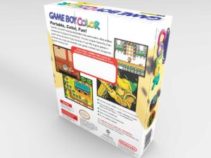 Boîte console Game Boy Color Dandelion NTSC, boîte Game Boy Color Dandelion NTSC