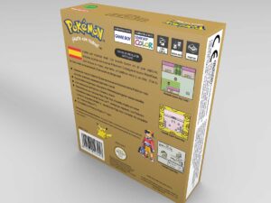 Boîte console Game Boy Color Pokémon Gold ES, boîte Game Boy Color Pokémon Gold ES